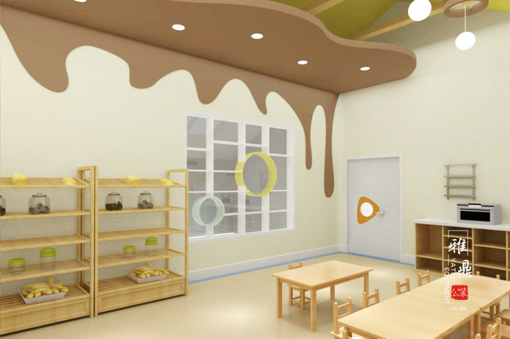 金色摇篮幼儿园装修设计效果图片小小厨房