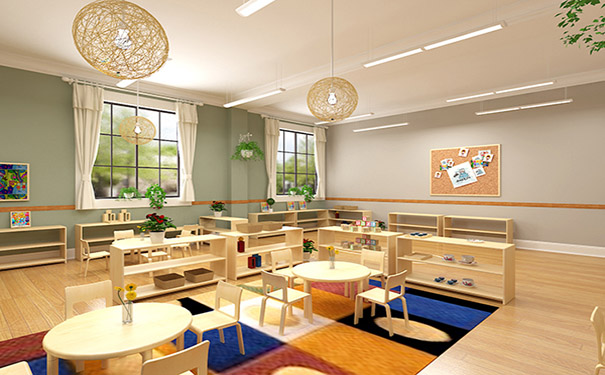 幼儿园室内设计装修之阅读区域的设计能为孩子提供多元化的生活1