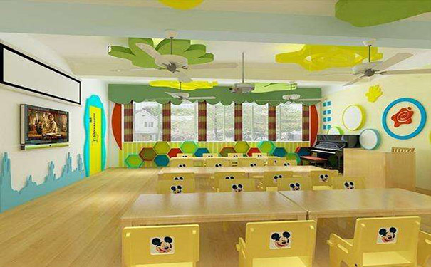 专业幼儿园装修公司设计的教育环境真能吸引到孩子们的注意2