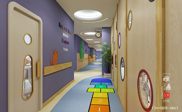 高级幼儿园装修公司是怎样来设计照片墙的1