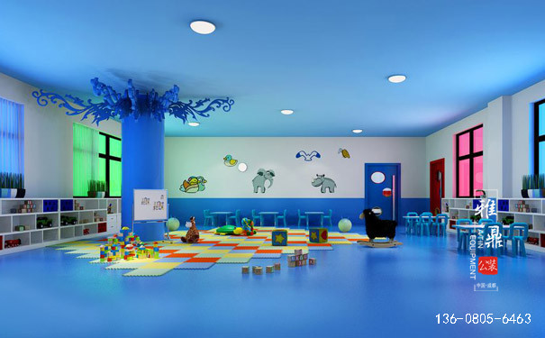 幼儿园装修设计在对室内墙面的装饰上需要下功夫1