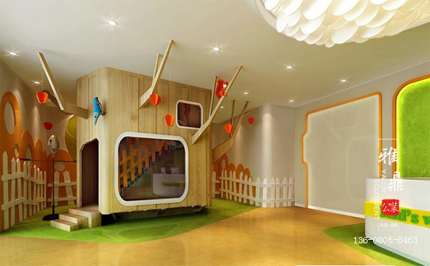 成都幼儿园设计装修对活动空间的舒适度设计是亮点1