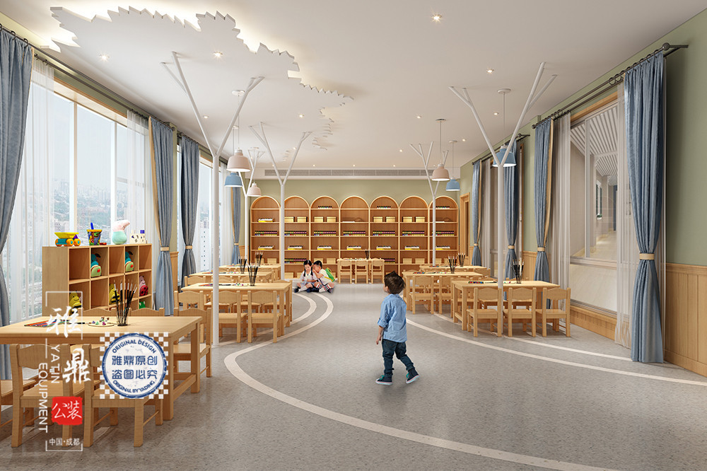 阆中市第二幼儿园装修设计（美术教室）