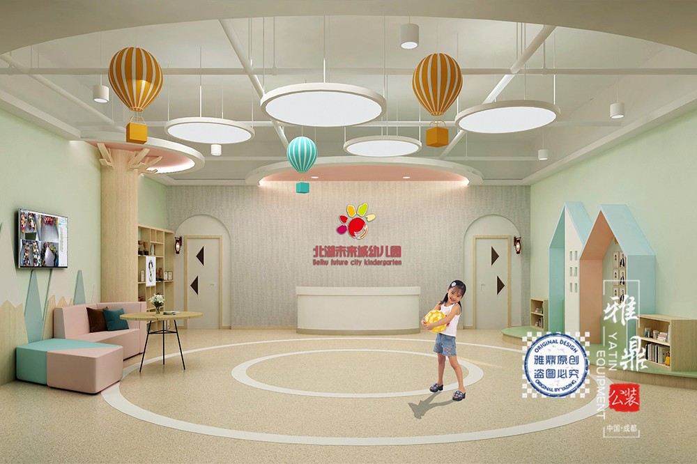 自贡北湖未来城幼儿园装修设计（大厅）