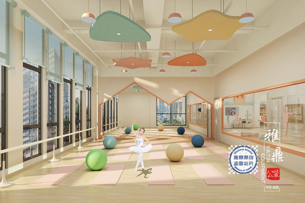 自贡北湖未来城幼儿园装修设计（舞蹈室）
