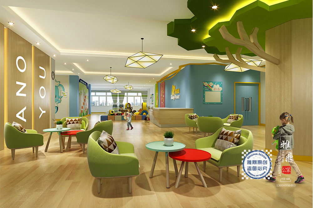 资阳贝迪堡早教中心装修设计（大厅）
