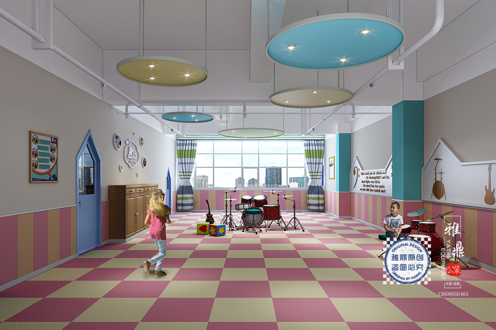 资阳贝迪堡早教中心装修设计（多功能室）