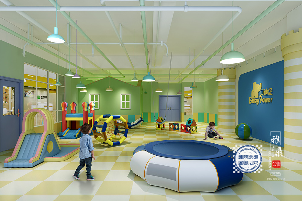 资阳贝迪堡早教中心装修设计（感统室）